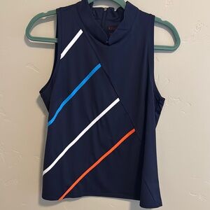 KINONA Women's Navy Sleeveless Top NWOT